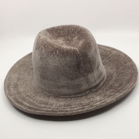 Forever 21 Chenille Fedora Hat Oatmeal/Tan Taupe - Picture 5 of 14